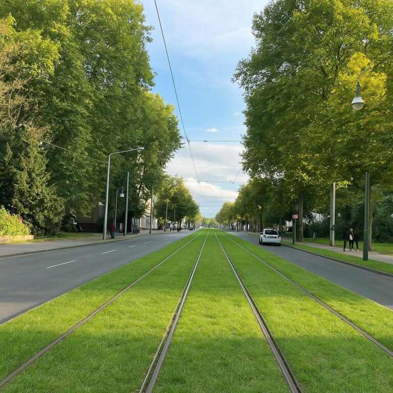 Grün in die Gleise – Modellvorhaben Rasengleis